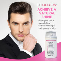 TRIDESIGN Hair Styling Gel controls frizz in humid conditions.