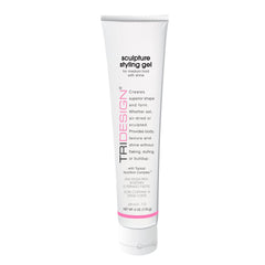 TRIDESIGN Sculpture Gel bottle demonstrates strong hold for all hair types.