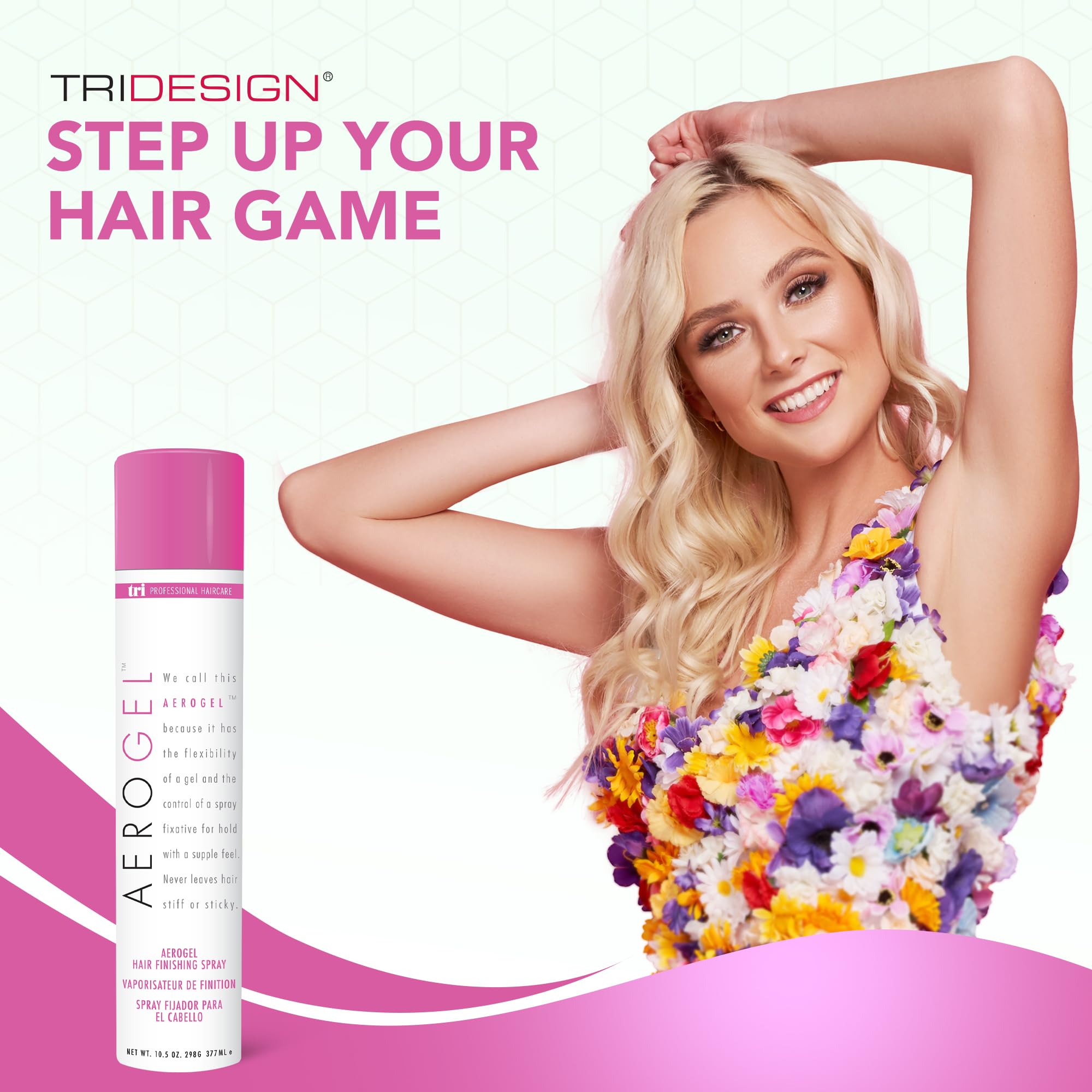 TRIDESIGN TRI Design Aerogel Hairspray scented finish ideal for everyday wear