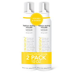TRI Fashion Volumizing Mousse bottle closeup highlights frizz control and shine.