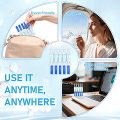 Trihood compact serum tubes in travel-friendly packaging.