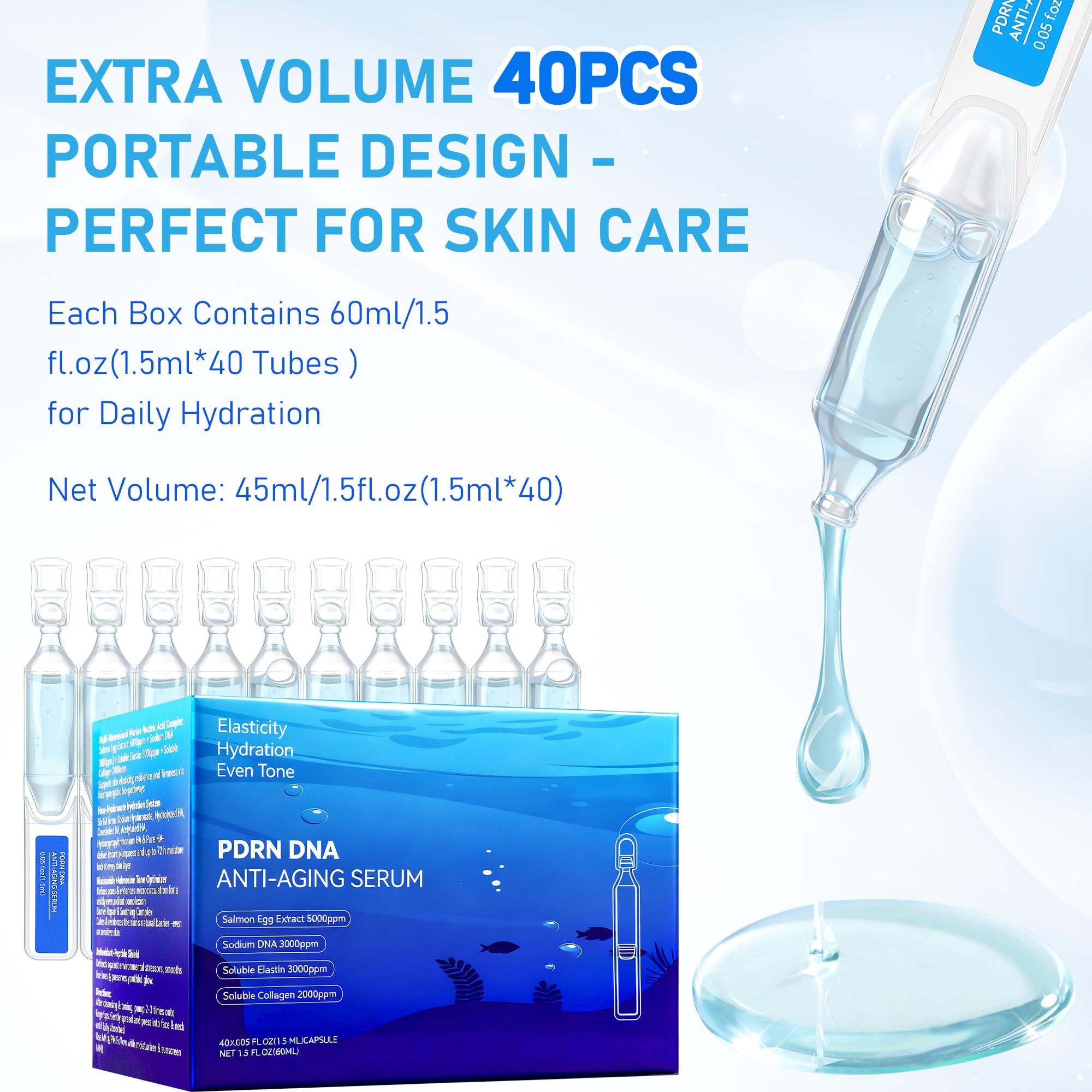 Trihood PDRN serum macro shot highlights barrier-supporting calming formula.