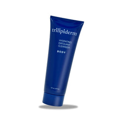 Trilipiderm hydrating exfoliant cleanser daily-use benefit image showing even skin tone potential