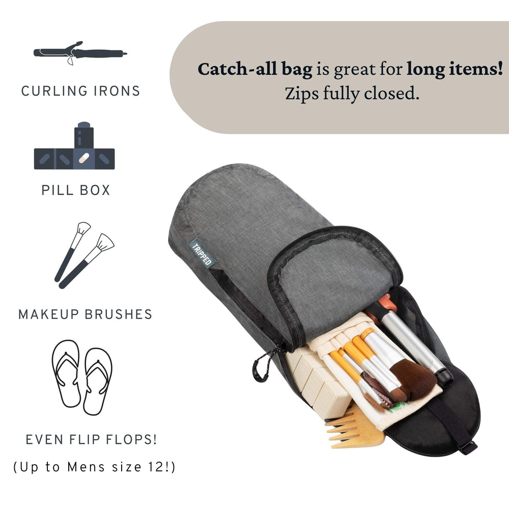 TRIPPED Toiletry Bag Set premium zipper construction supports durable daily use.