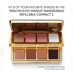 Trish McEvoy Glaze Eye Shadow Refill final look with subtle radiance.