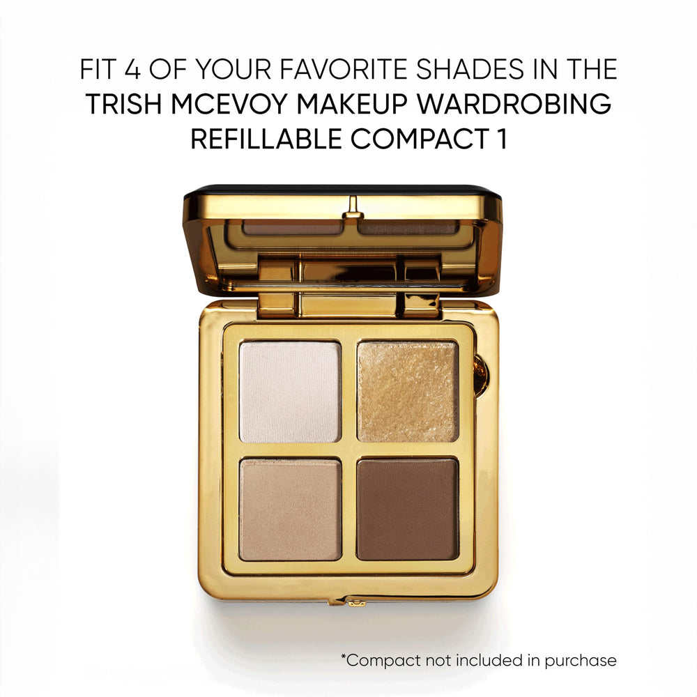 Trish McEvoy Glaze Eye Shadow Refill packaging showcases premium formula.