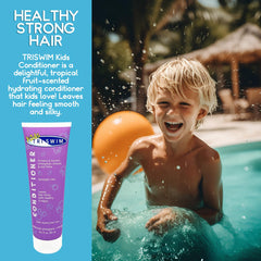 TRISWIM Kids Swim Care Set packaging highlights complete after-swim care for kids.