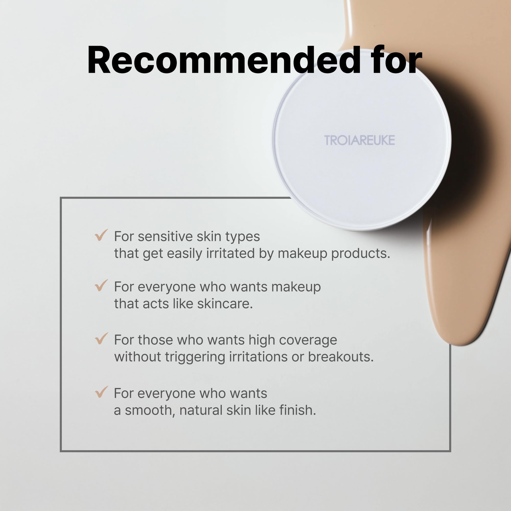 Troiareuke A+ Cushion Foundation Shade 21 water wrapping system showcases hydration delivery