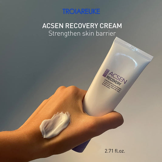 Texture close-up showing lightweight moisture of Troiareuke ACSEN Recovery Cream