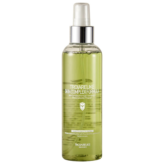 TROIAREUKE H+ Cocktail Ampoule Toner green bottle ready for skincare routine
