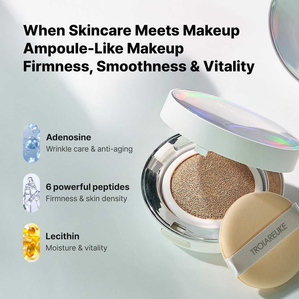 TROIAREUKE Seoul Bridal Cushion hydration glow for dewy finish.