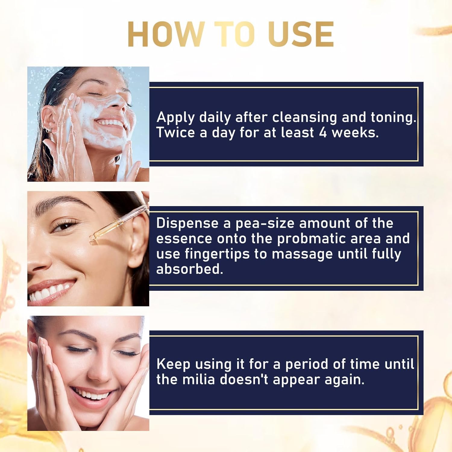 TROMED Milia Remover offers non-greasy absorption into routine care.
