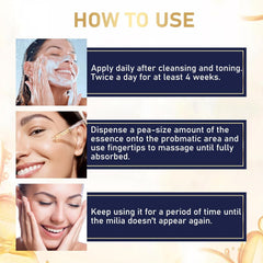 TROMED Milia Remover offers non-greasy absorption into routine care.