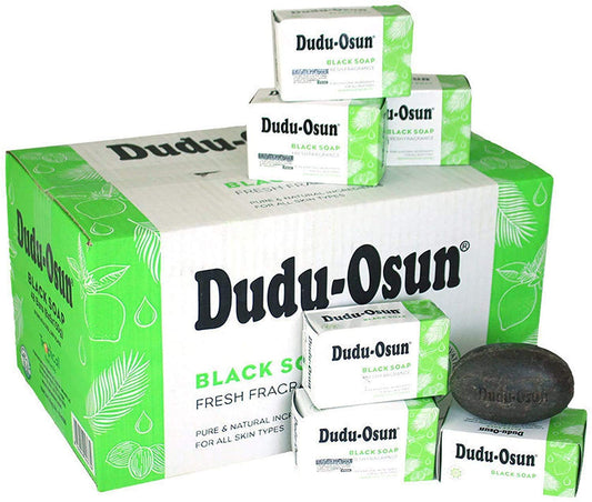 Tropical Naturals Dudu Osun African Black Soap bar for gentle cleansing and skin comfort.