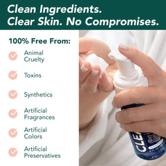 Daily use on all skin types, including sensitive teen skin.
