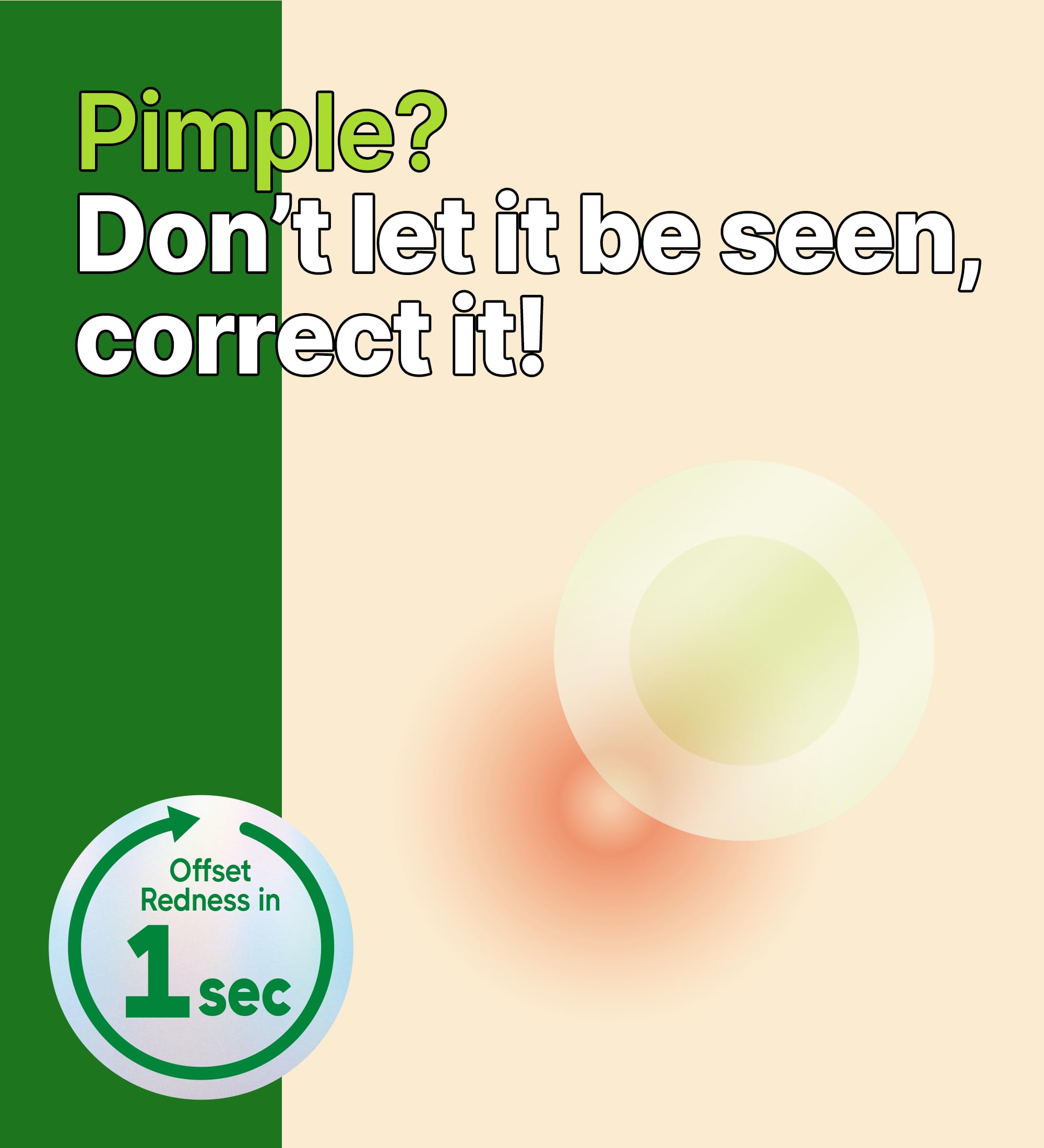 Troubless Red Correct with Tea Tree Extract patch providing redness-targeting care