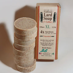 Troutcreeksoaps handmade in New York lard soap bar with simple ingredients