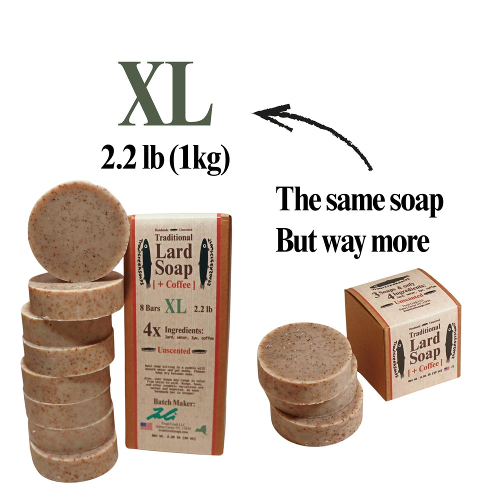 Troutcreeksoaps long-lasting lard soap providing durable daily cleansing