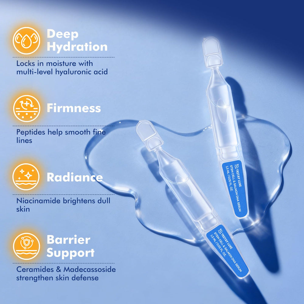 TRSTAY LUXE stem cell serum ampoules prep for daily use