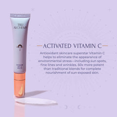 Tru Alchemy Eye Elixir hyaluronix ingredients promote gentle plumping and hydration.