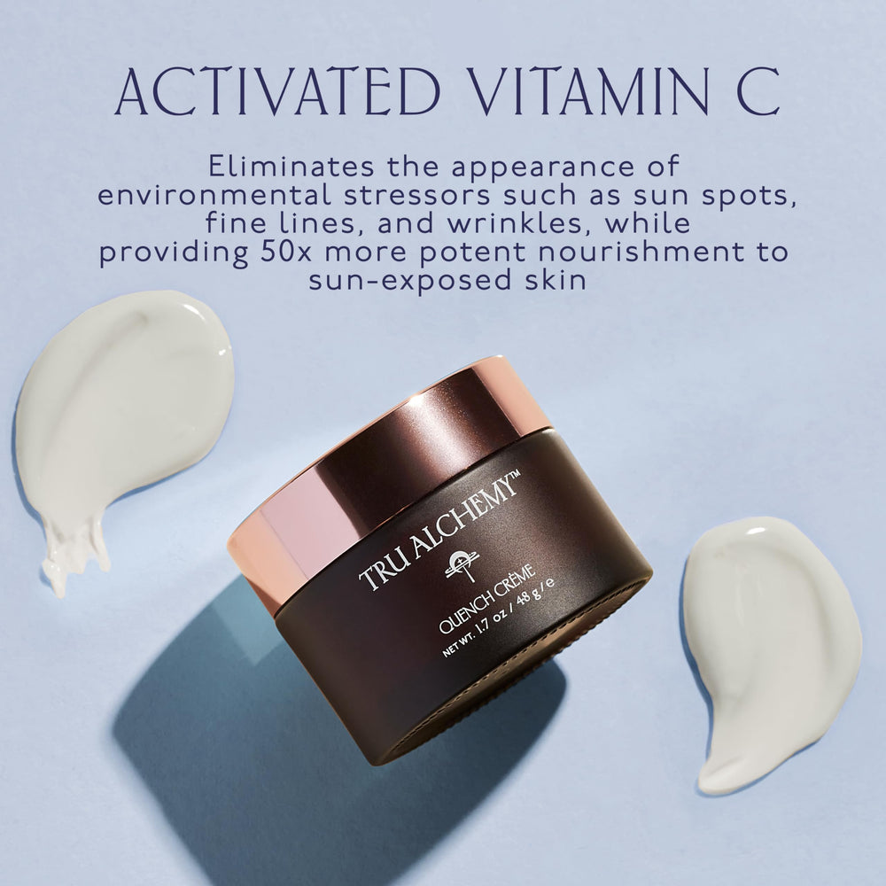 Bakuchiol in Tru Alchemy Quench Crème promotes smoother skin.