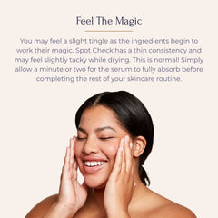 Tru Alchemy Spot Check absorbs quickly for smooth, hydrated skin