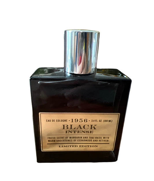 Tru Fragrance 1956 Black Intense blue bottle for everyday grooming and gifting.