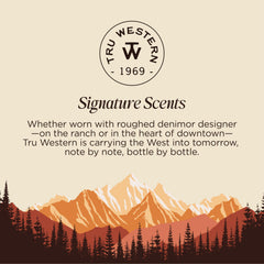 Tru Fragrance Beauty Tru Western 8 Seconds Fury flat lay, lifestyle-friendly scent for casual to formal