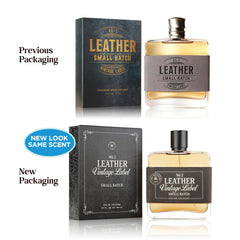 Tru Western Leather No. 2 bottle close-up label, vintage appeal, confident style.