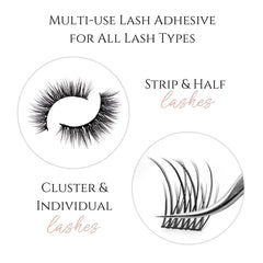 True Beauty Lashes water-resistant formula for secure wear during activities
