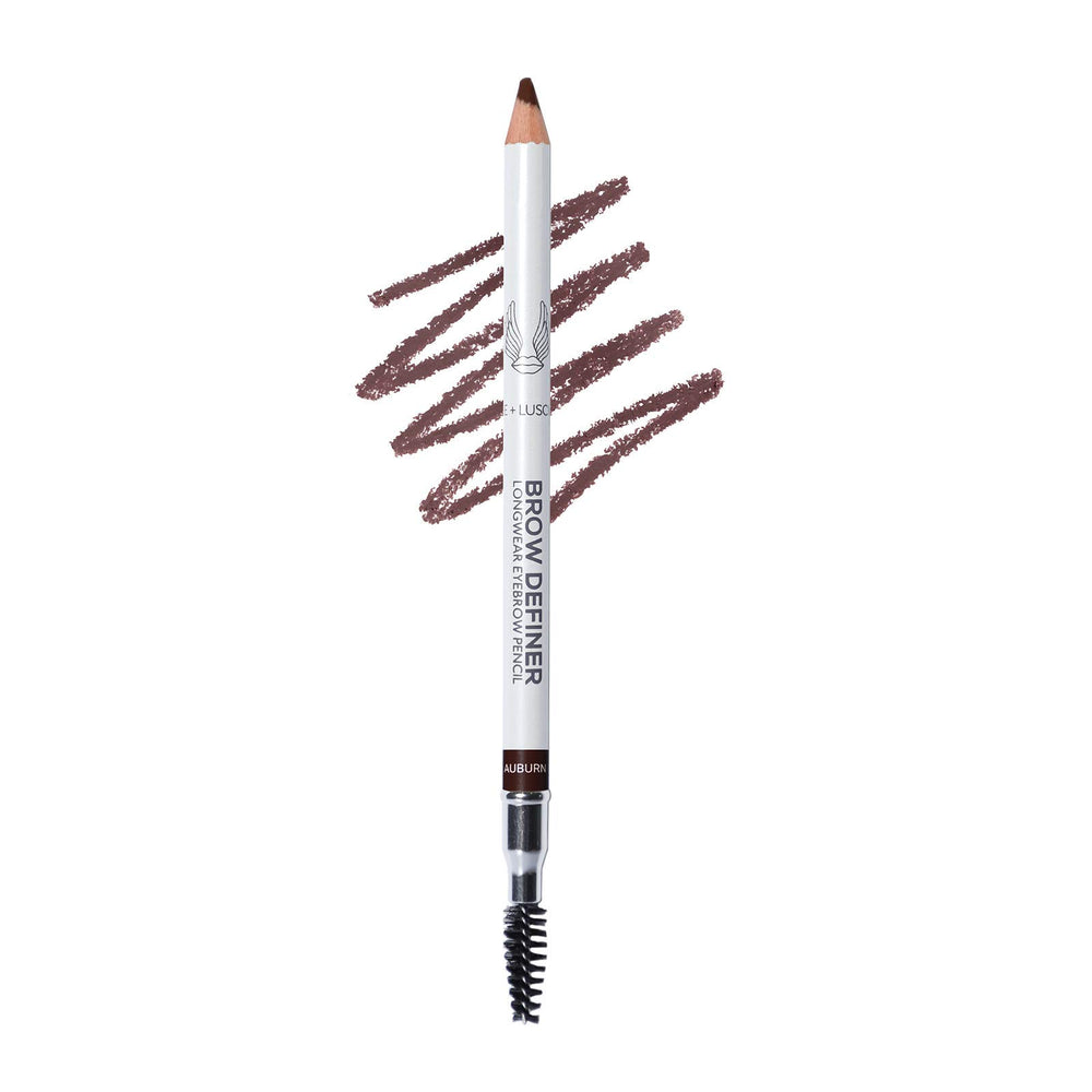 True + Luscious Brow Definer Pencil application shows precise, natural brows.