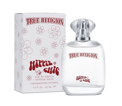 True Religion Hippie Chic packaging with playful, youthful design.