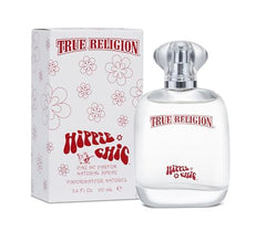 True Religion Hippie Chic packaging with playful, youthful design.