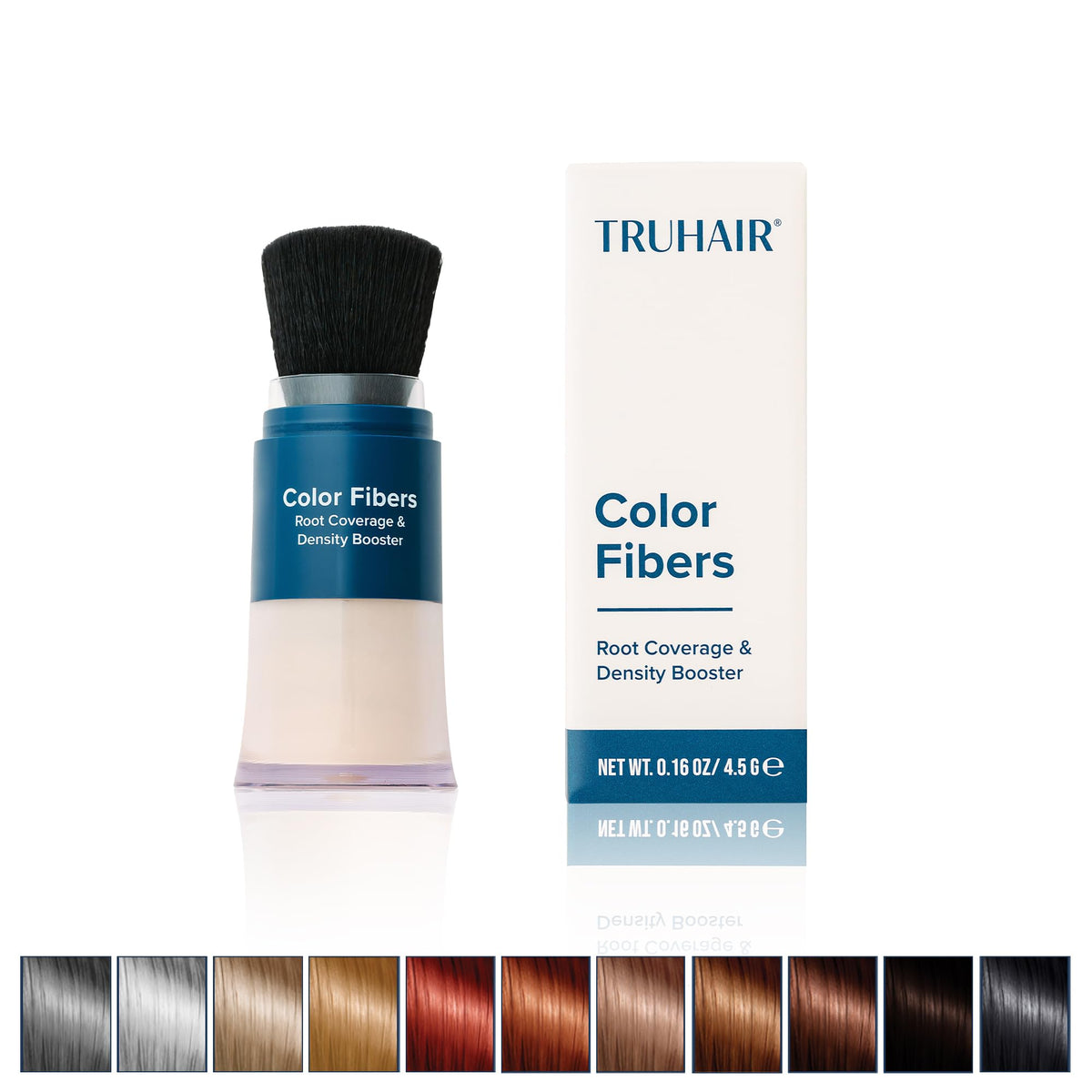 TruHair color fibers root coverage powder compact for fast, natural-looking root concealment