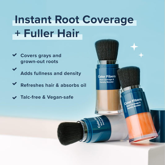 Truhair Density-building fibers create a fuller, thicker appearance in thinning areas