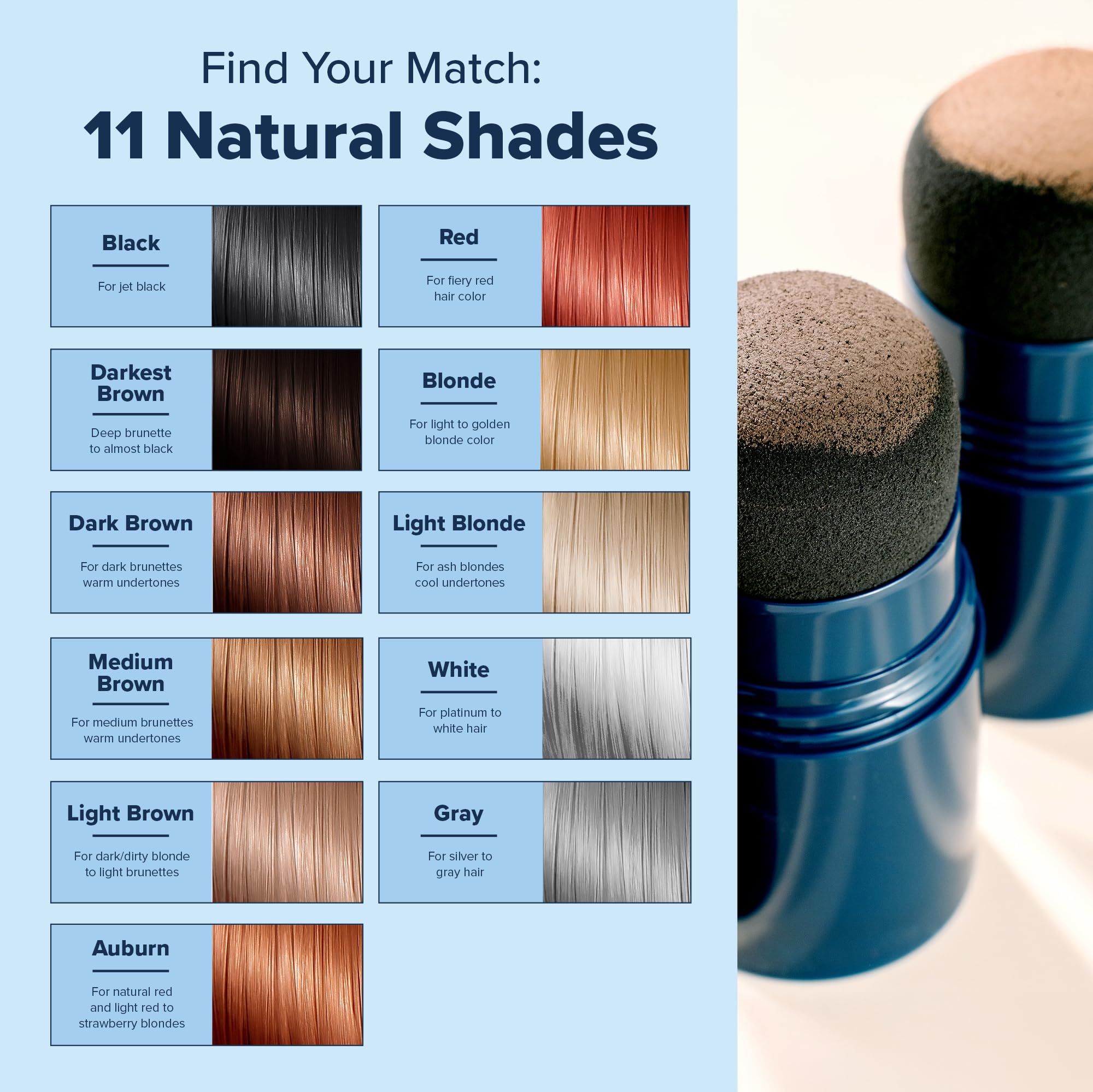 Truhair Jumbo Color Conceal 11-shade palette option