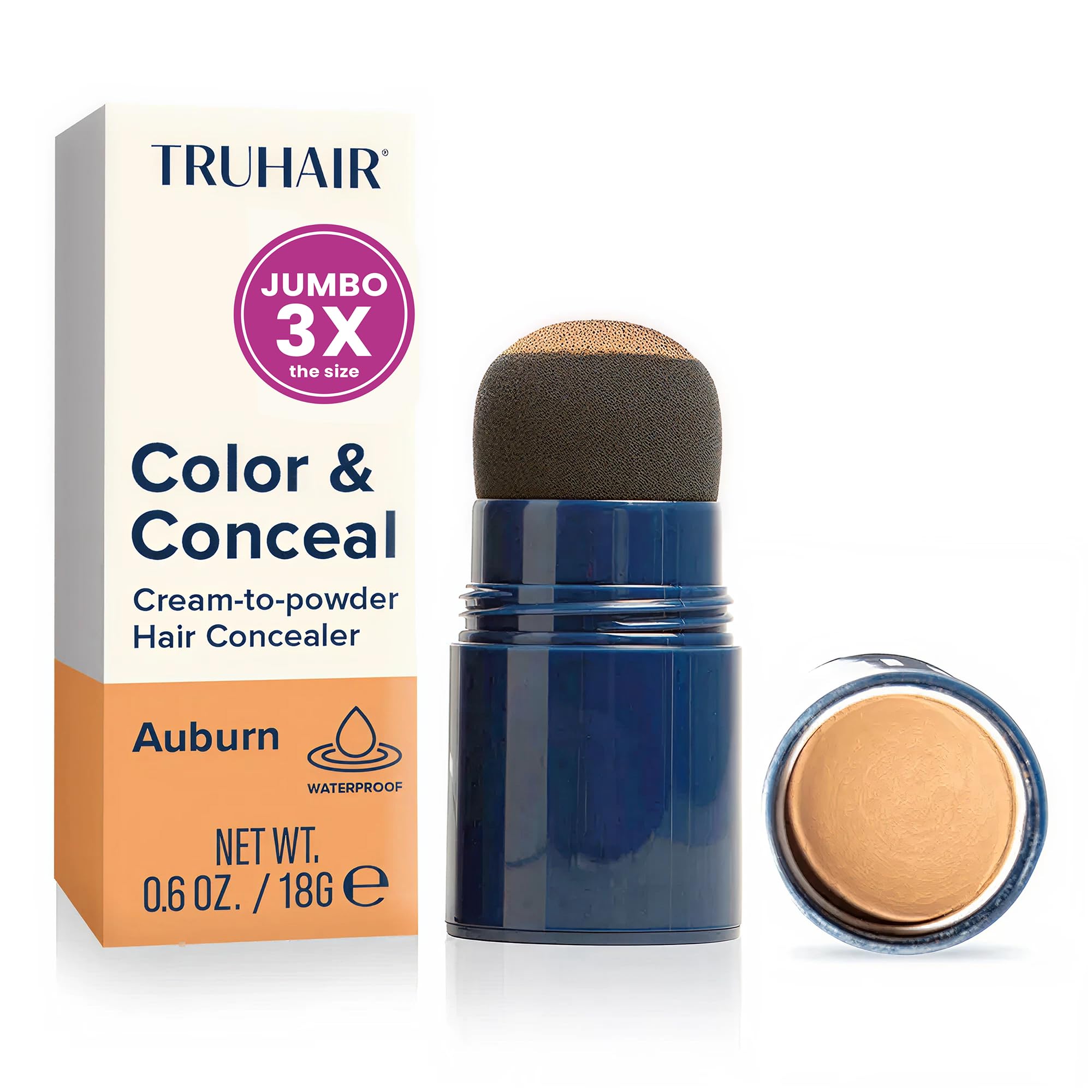 Truhair Jumbo Color Conceal cap-transfer for mess-free root touch up