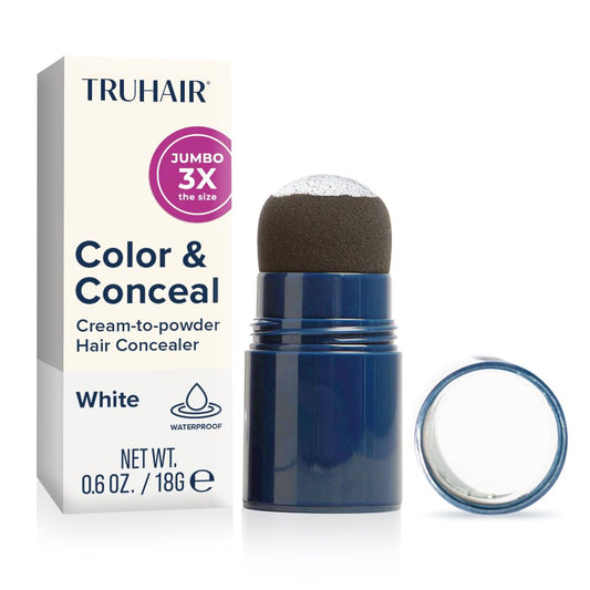 Truhair Jumbo Color Conceal cap for mess-free root touch up.