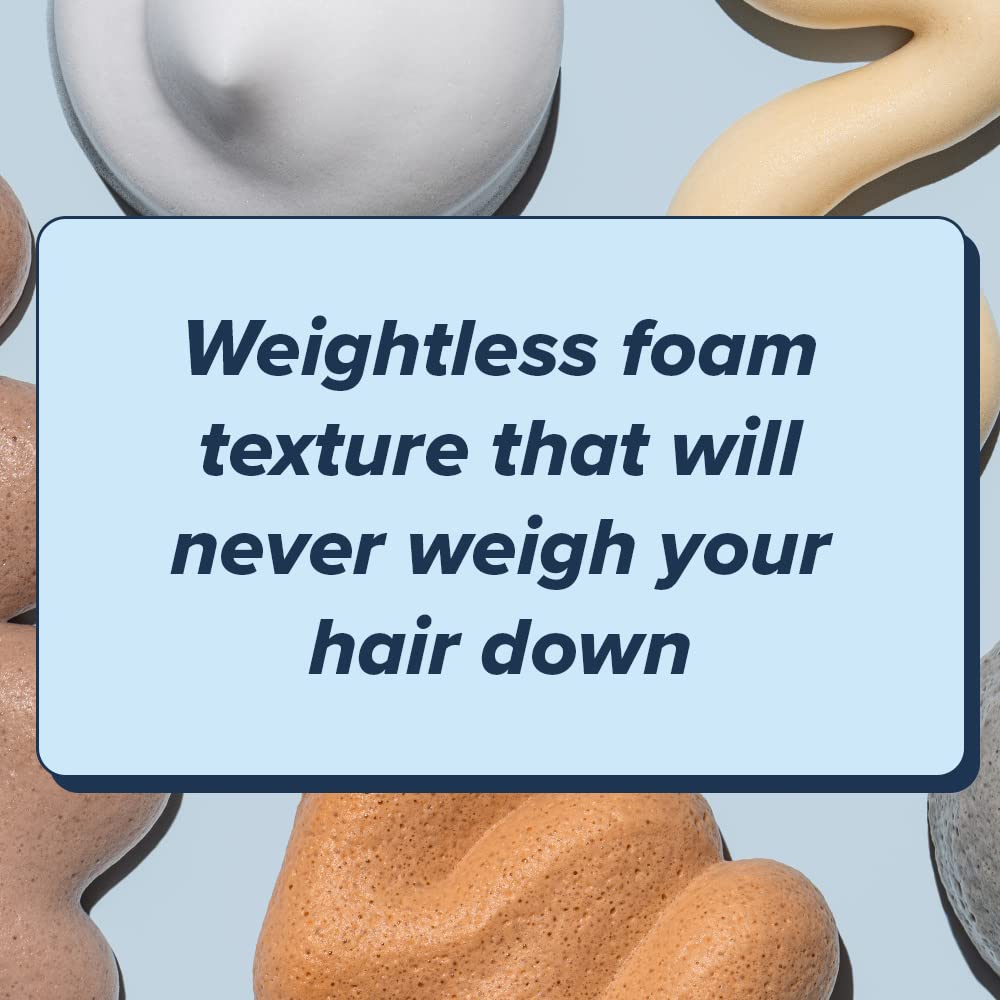 Truhair Revive Style Color Mousse Silver color swatches balance tone on hair.