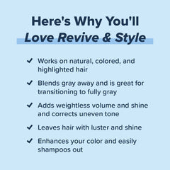 Truhair Revive Style Color Mousse Silver foam texture with smooth finish.