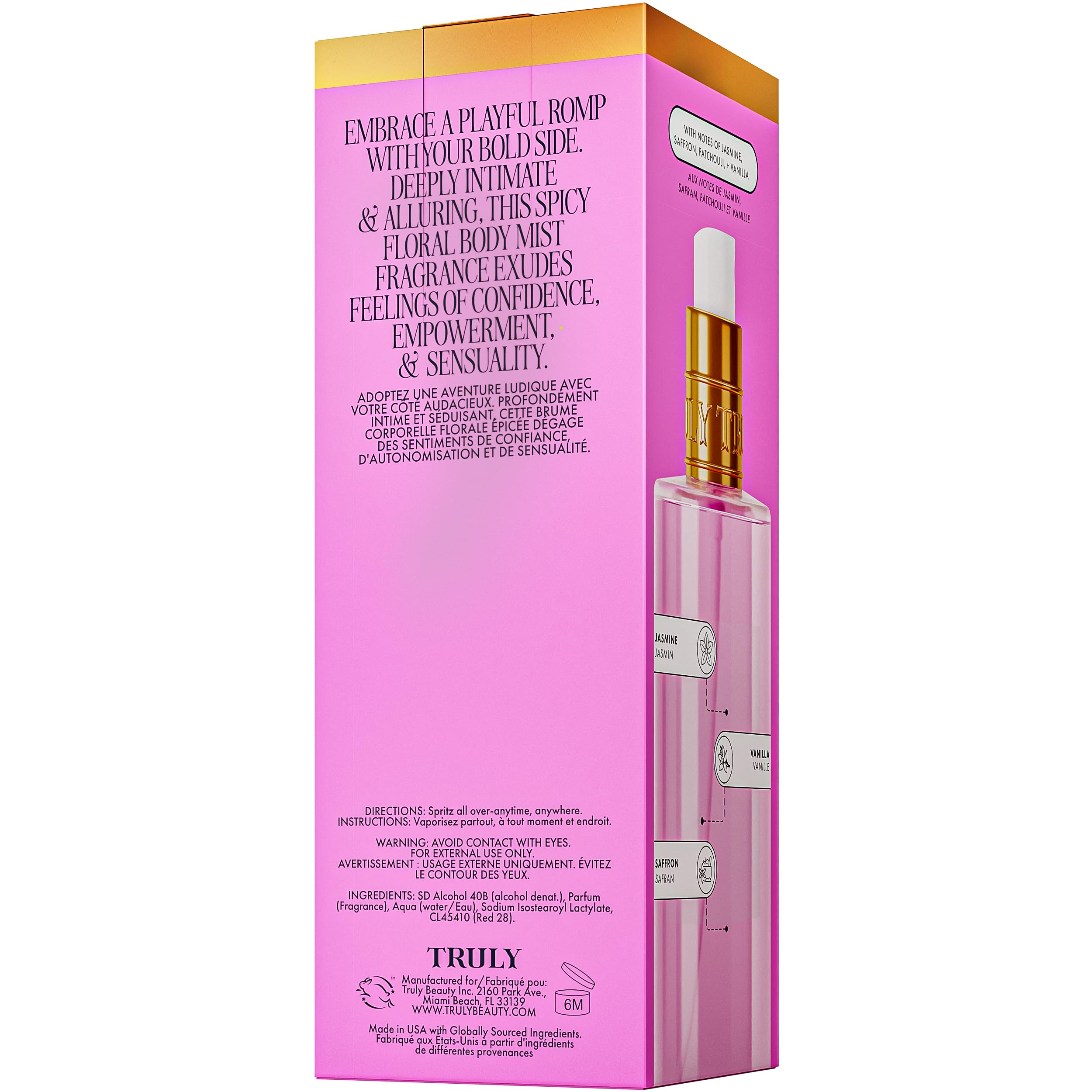 Truly Birthday Sex Perfume Mist brand logo close-up for brand recognition.