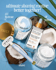 Truly Coco Cloud argan oil glow shot signals nourishing oils for hydration.