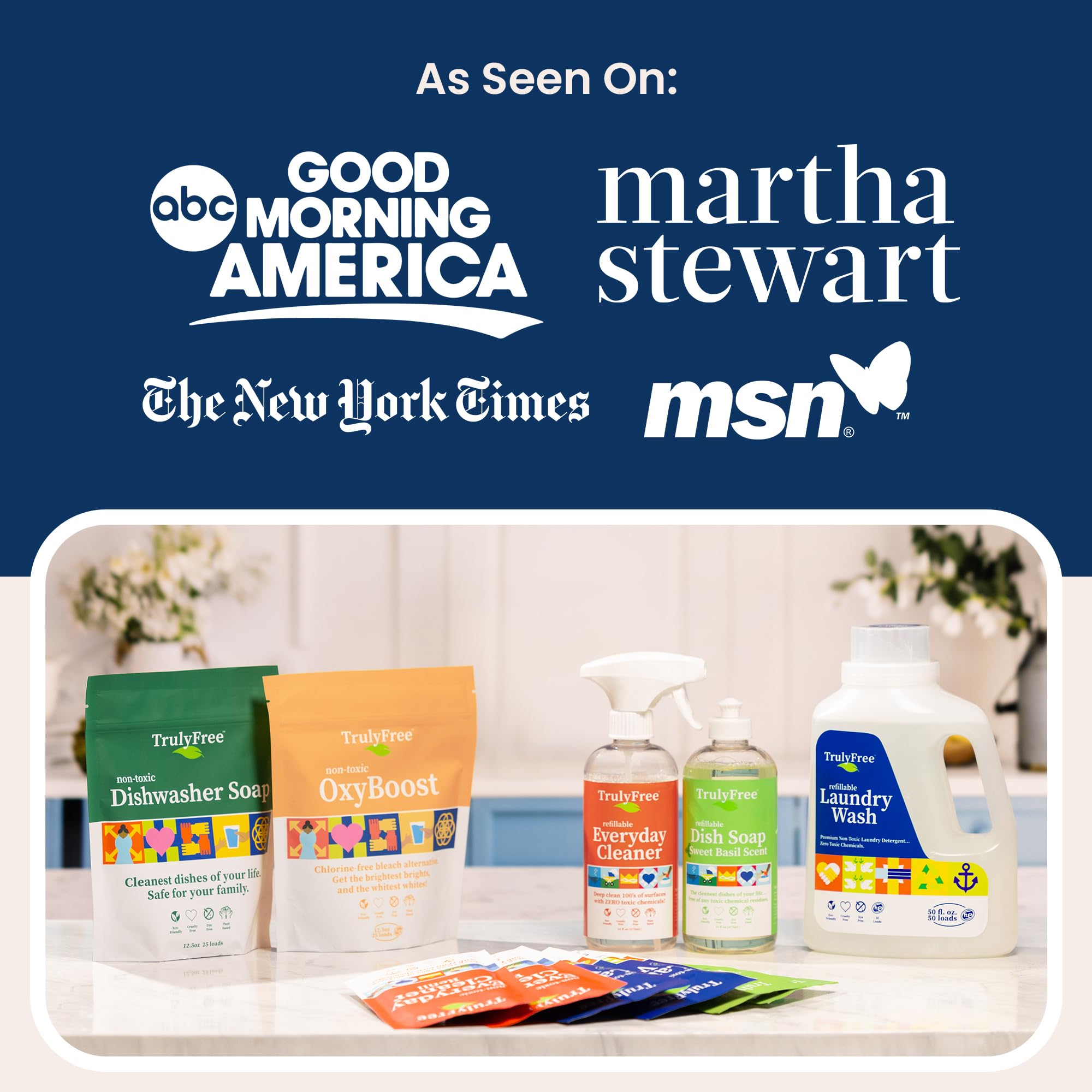 Truly Free Aloe Hand Soap supports social impact and USA-made quality.