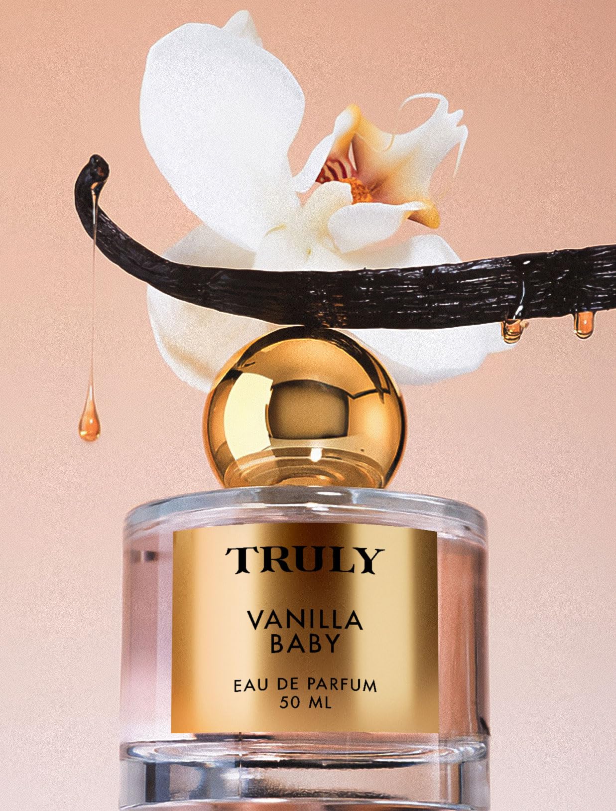 Truly Vanilla Baby EDP pistachio detail emphasizes a nutty, sophisticated character