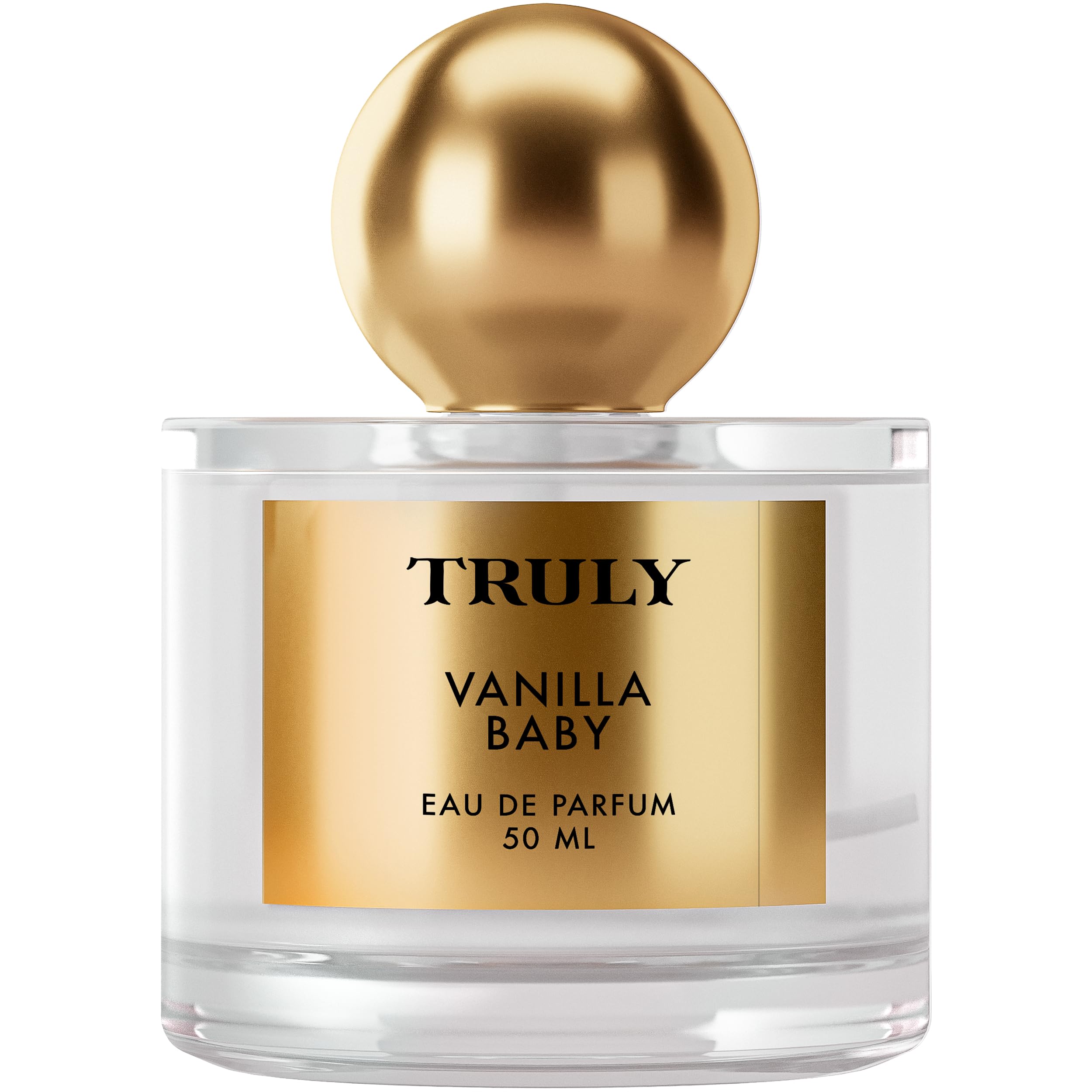 Truly Vanilla Baby EDP bottle with soft lighting for romantic evening wear