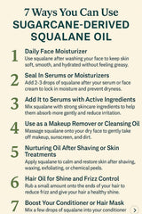 Close-up of TruReliv Naturals Squalane Oil dropper for precise use.