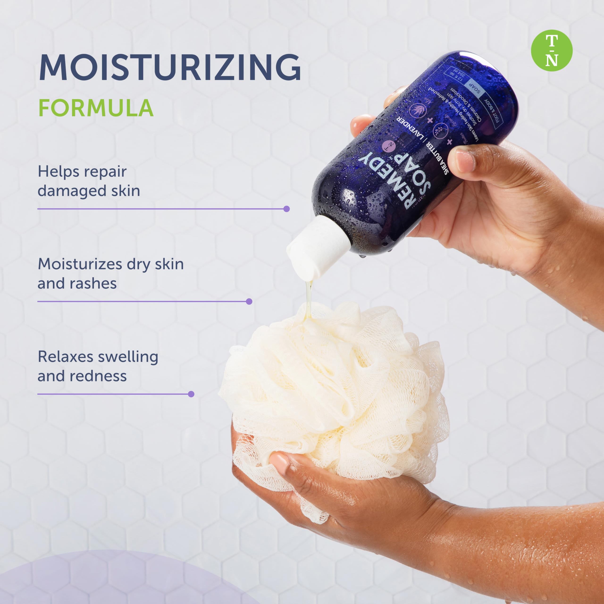 Truremedy Naturals foam bubbles image showcases luxurious lather for daily use