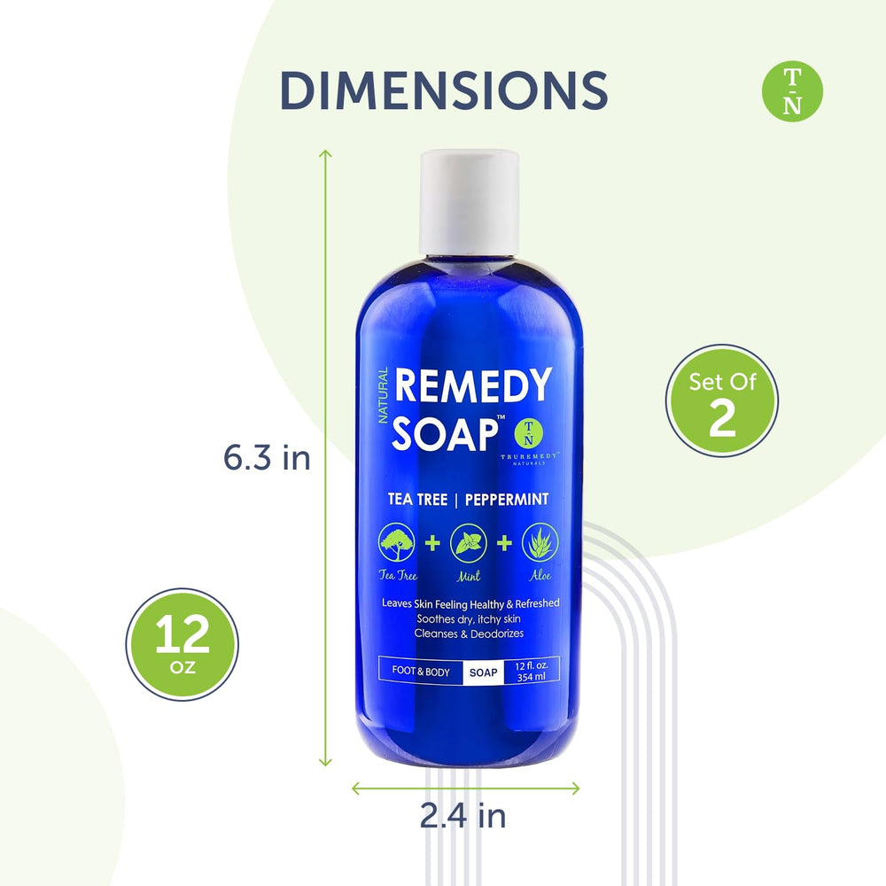 Truremedy Naturals Tea Tree Body Wash lather emphasizes cleansing with plant oils