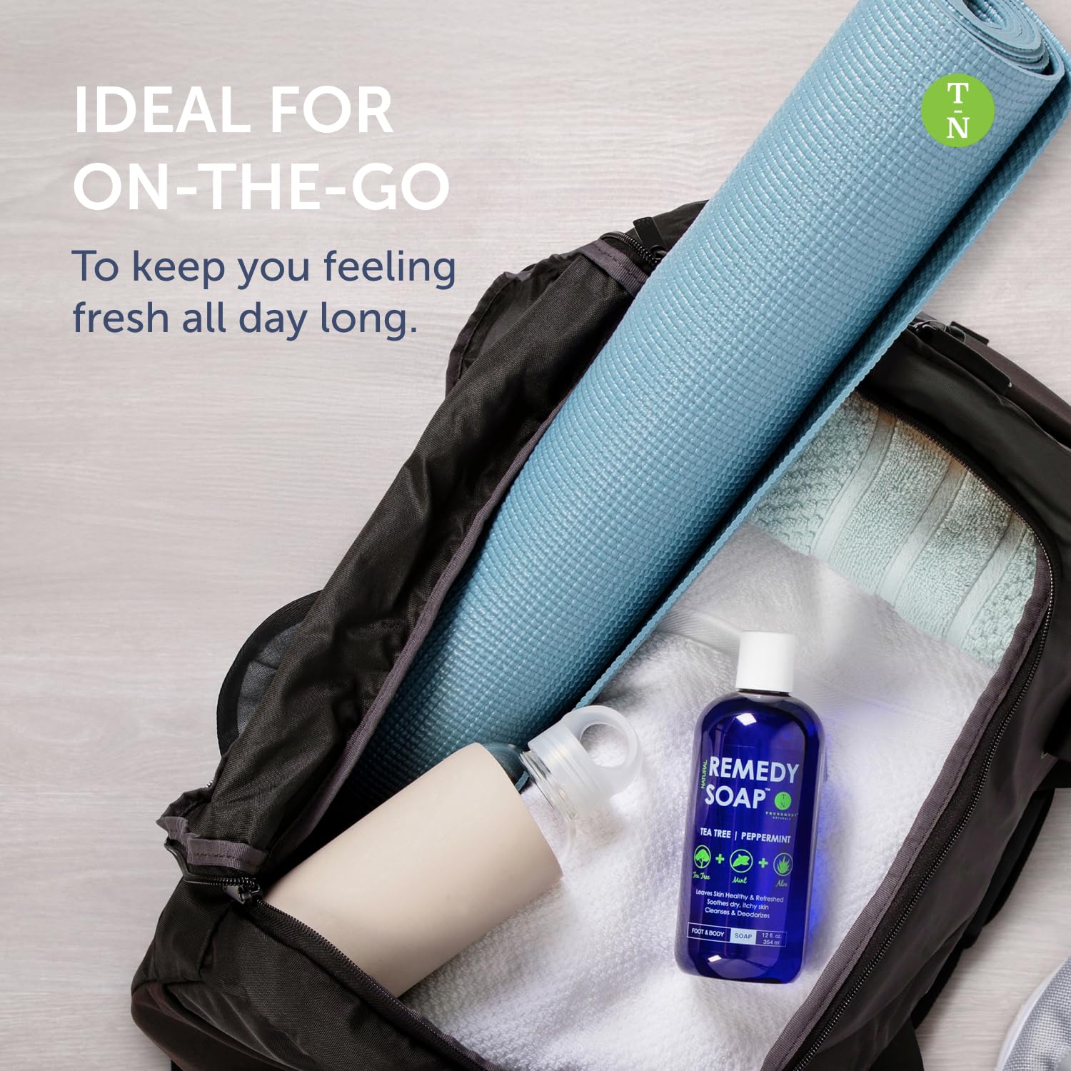 Truremedy Naturals Tea Tree Body Wash moisturizing oils ensure skin stays hydrated