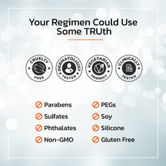 TruSkin cruelty-free seal on Retinol Moisturizer packaging.